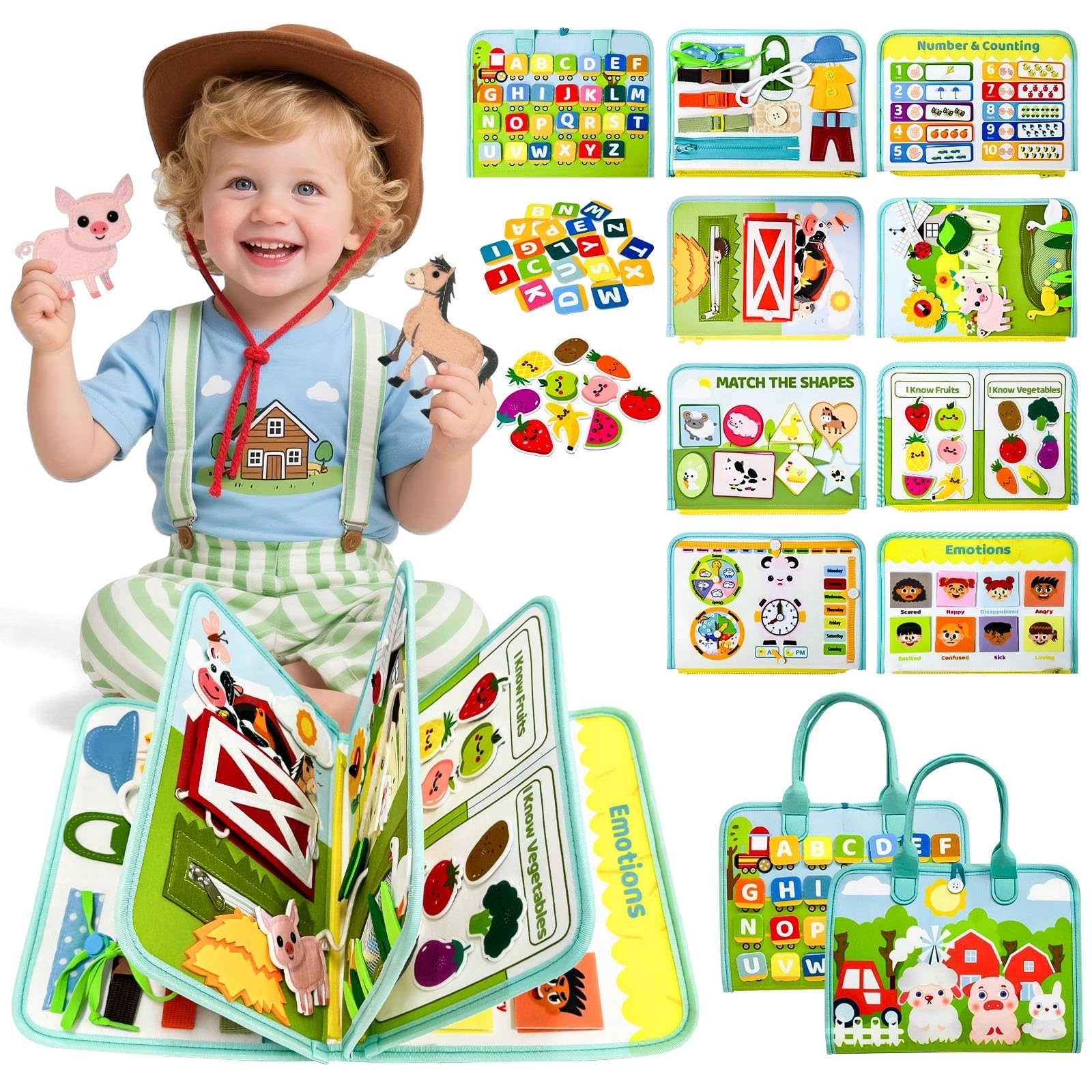 Aurasys Busy Book - 36m+