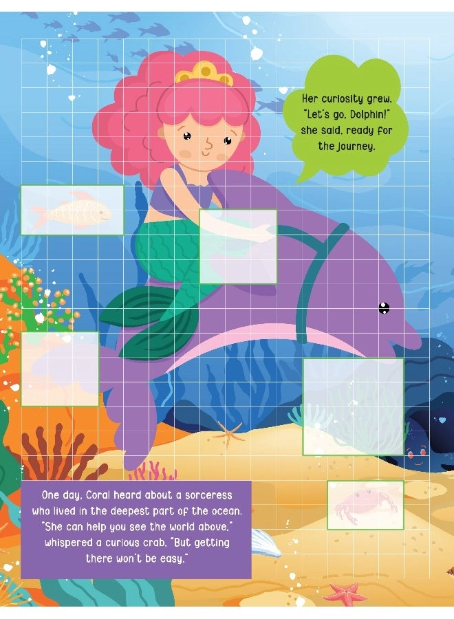 Pixel Sticker Activity - Curious Mermaid