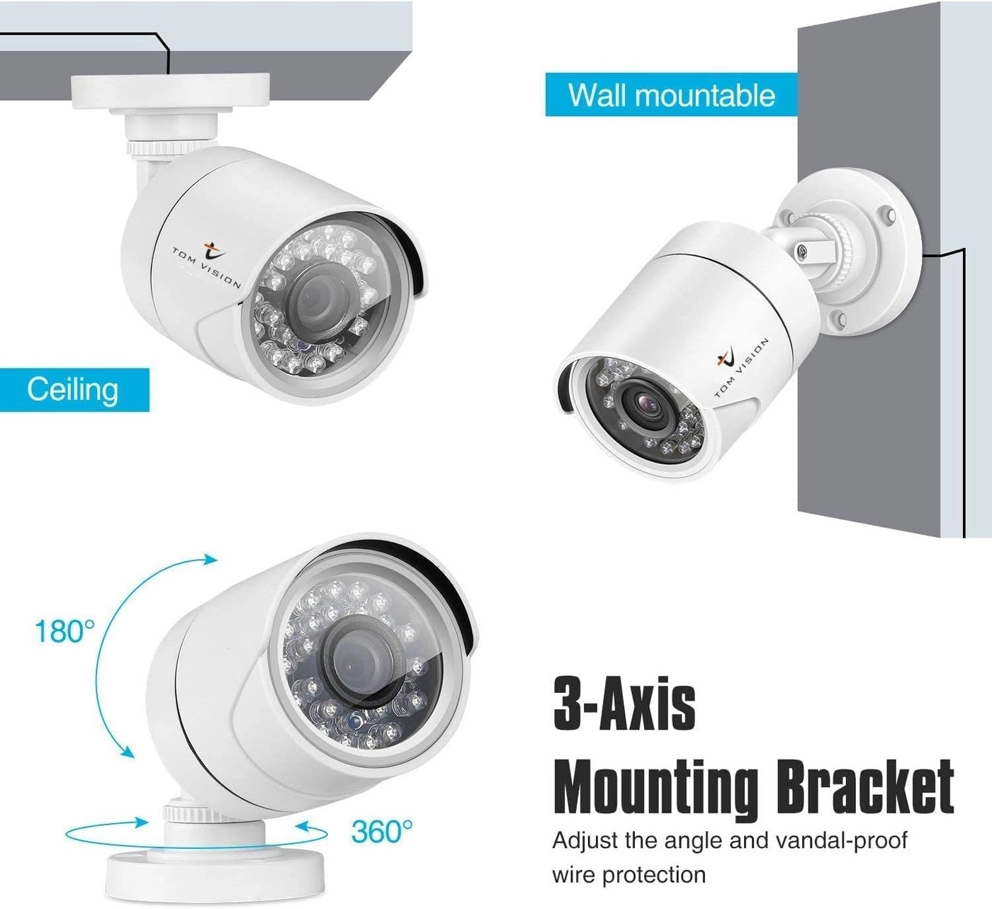 4CH DVR + Bullet Camera - 8pcs 1080P/2.0MP
