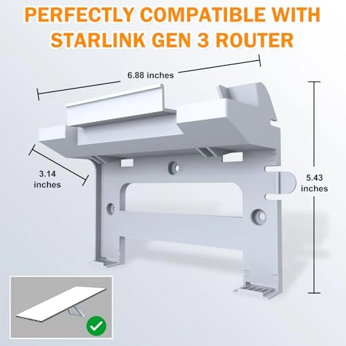 Wall Mounting Kit - 1 piece(s) Starlink V3 Power Supply, Starlink Gen 3 Mesh Router