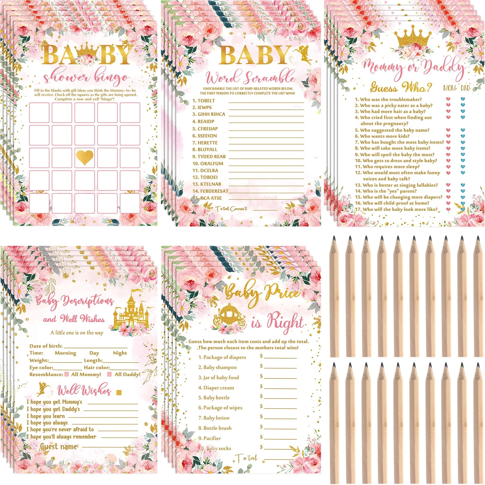 Fumete Baby Shower Games - Kid 125 pieces