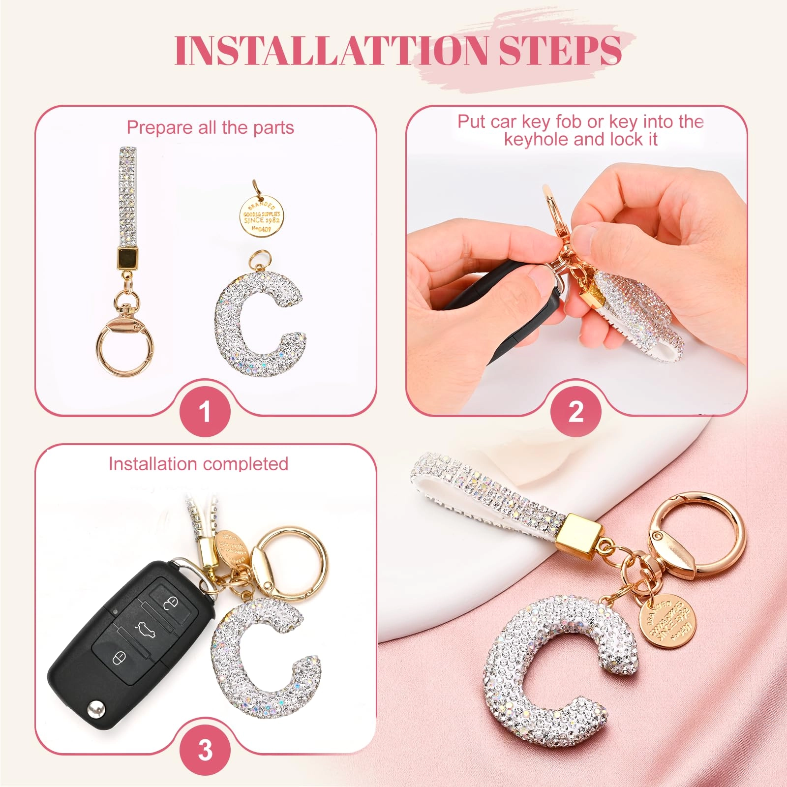 Initial Letter Keychain