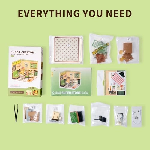 DIY Miniature House Kit - Hong Kong Bites Cafe