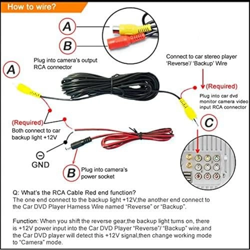 Parking Camera - Night Vision RCA 1280*720 Pixels