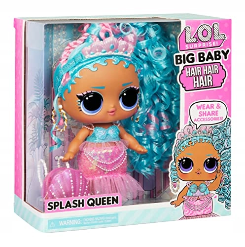 Splash Queen Big Baby Doll - 11" Rooted Hair Ages 4+
