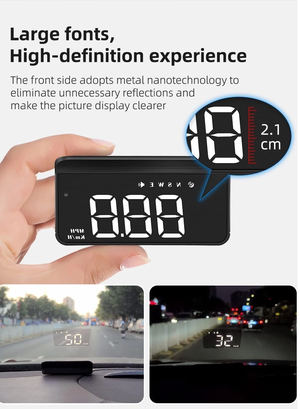 M1 - Head Up Display Vehicle Speed Meter