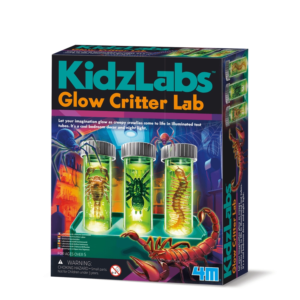 4M KidzLabs Glow Critter Lab Science Kit Entomology - 5 years+