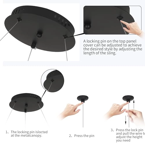 Modern LED Bedroom Chandelier - Dimmable