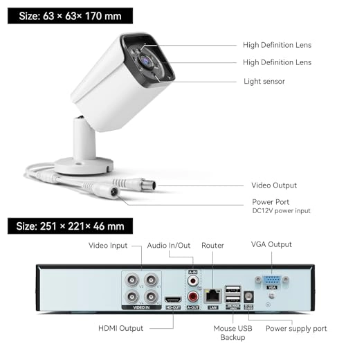 Wired Security Camera System - 4X Camera 4 3MP