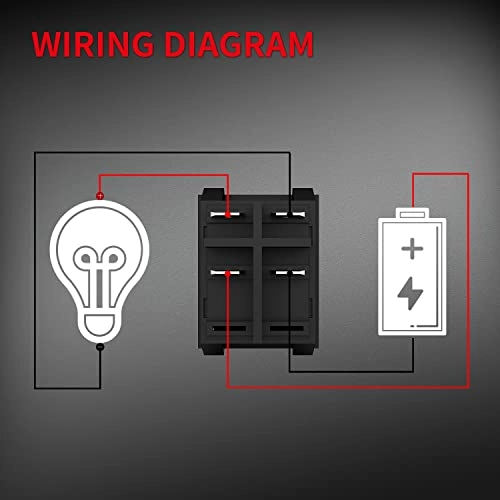 KCD2-201-B - DPST 40A 12V 4 Pin 2 Position
