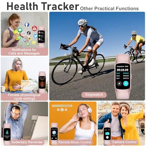 Fitness Tracker - 24/7 Heart Rate Blood Oxygen 1.47'' Waterproof
