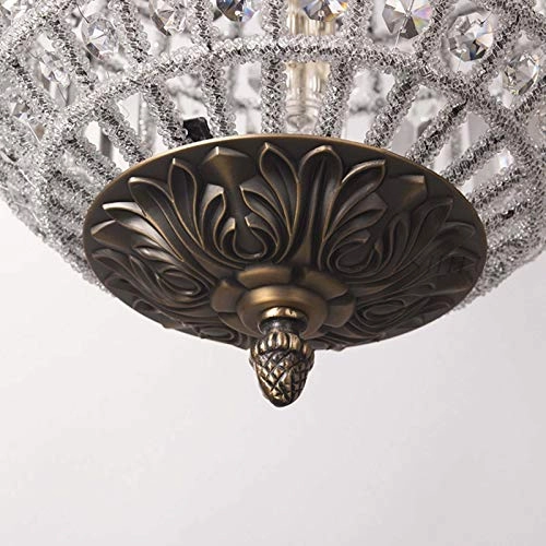 During Princess Children's Room Bedroom Porch Corridor Chandelier,E14 French Style Chandelier,Retro Old Iron Lamp - 3pc