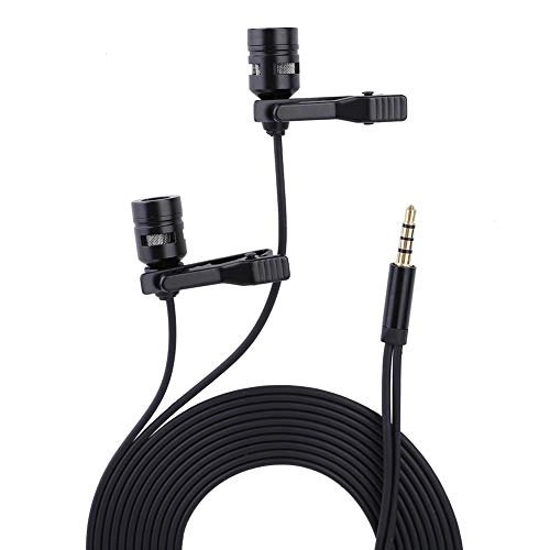 Dual Head Clamp/Holder 3.5mm-Mini-Jack Microphone