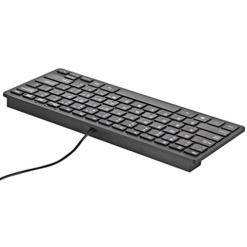 78 Key USB Wired Slim Mini Thin Compact Keyboard - QWERTY Wired