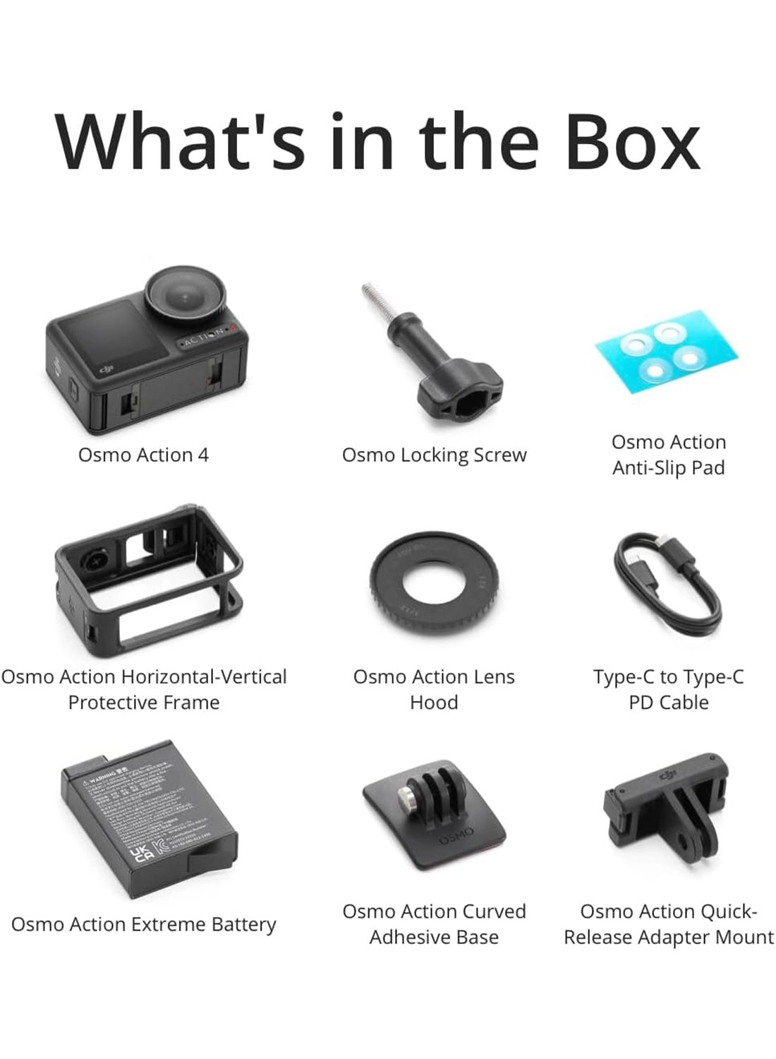 Osmo Action 4 4K120 50-piece Accessory Kit