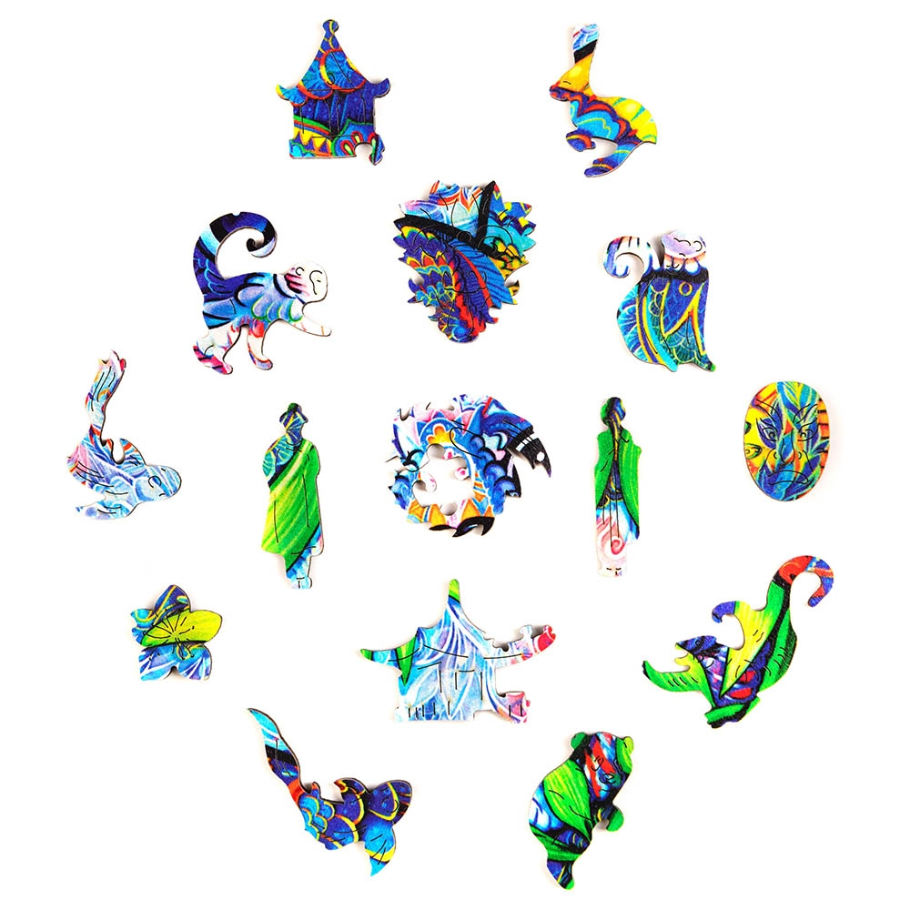 Serious Panda Wooden Puzzle (4107390-PANDA_S) - 110 pcs