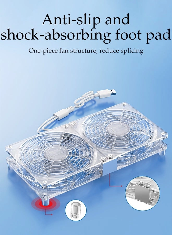 USB Router Radiators - two cooling fans