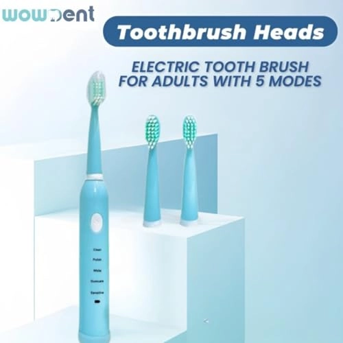 Sonic Electric Tooth Brush - 5 Modes 3 Brush Heads Rechargeable