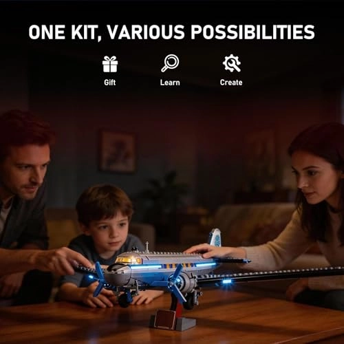 Light Kit Compatible with Lego Icons Douglas DC-3 Airliner (11378) - 2.0 Original LED