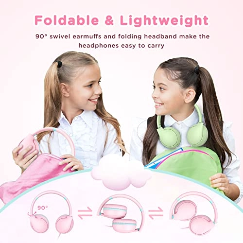 LE03-PINK Wired Headphone