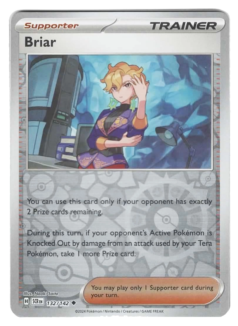 Pokémon Briar 132/142 - Stellar Crown Reverse Foil