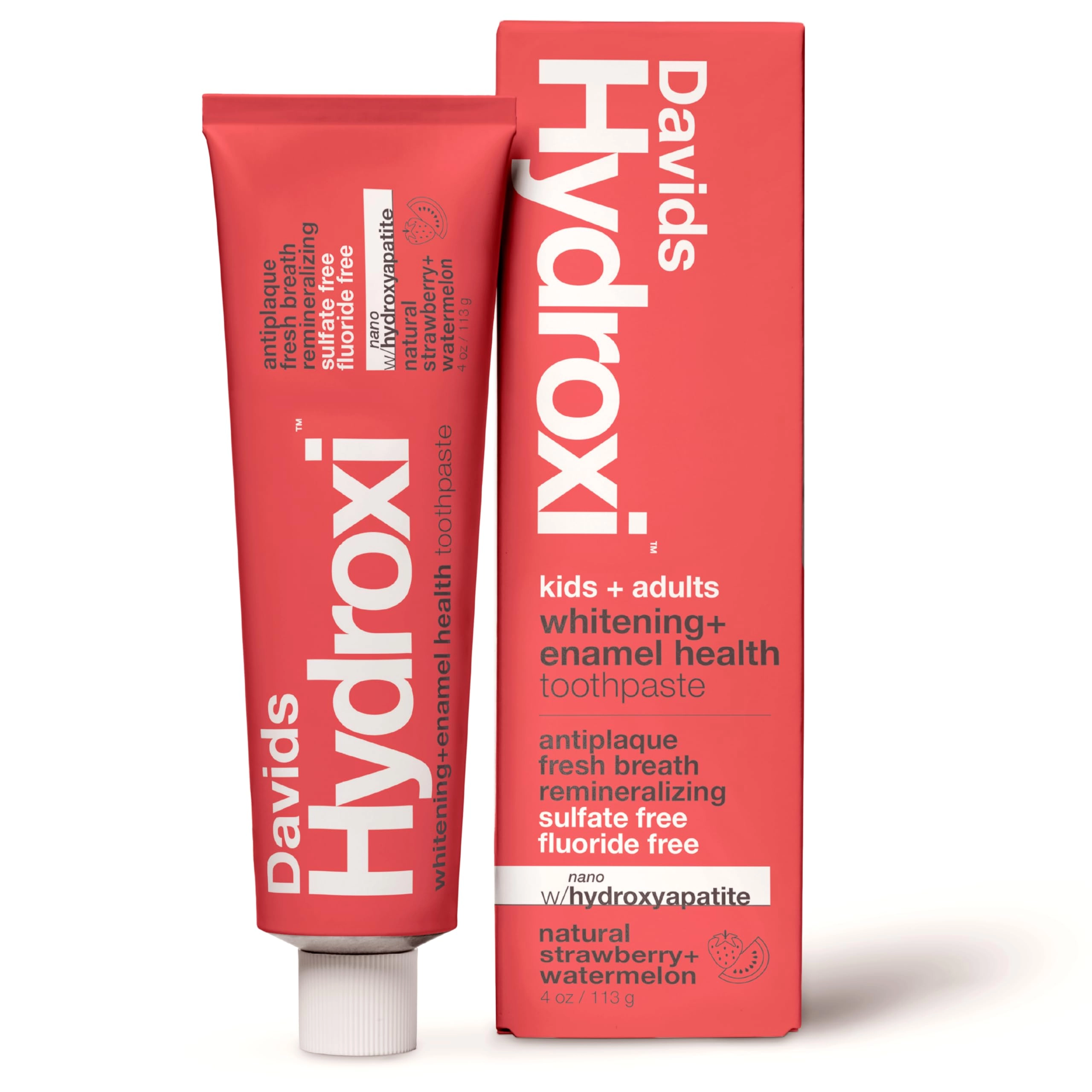 Davids Hydroxi Strawberry Watermelon Toothpaste Adult 4 oz