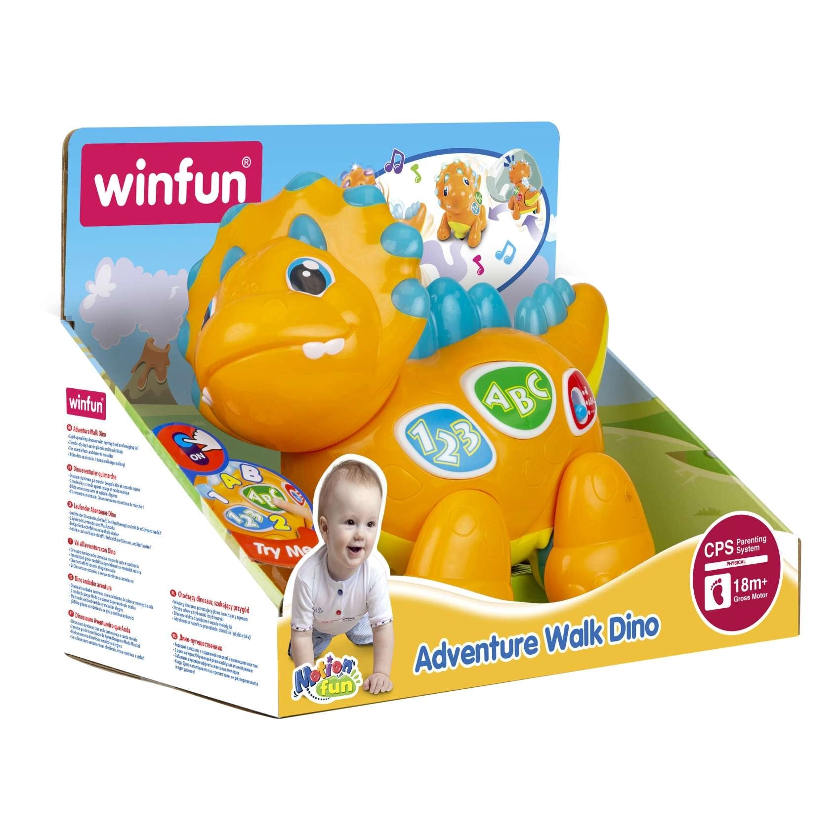 Walk With Me Dinoboo - 18 M+ 3 AA batteries required.