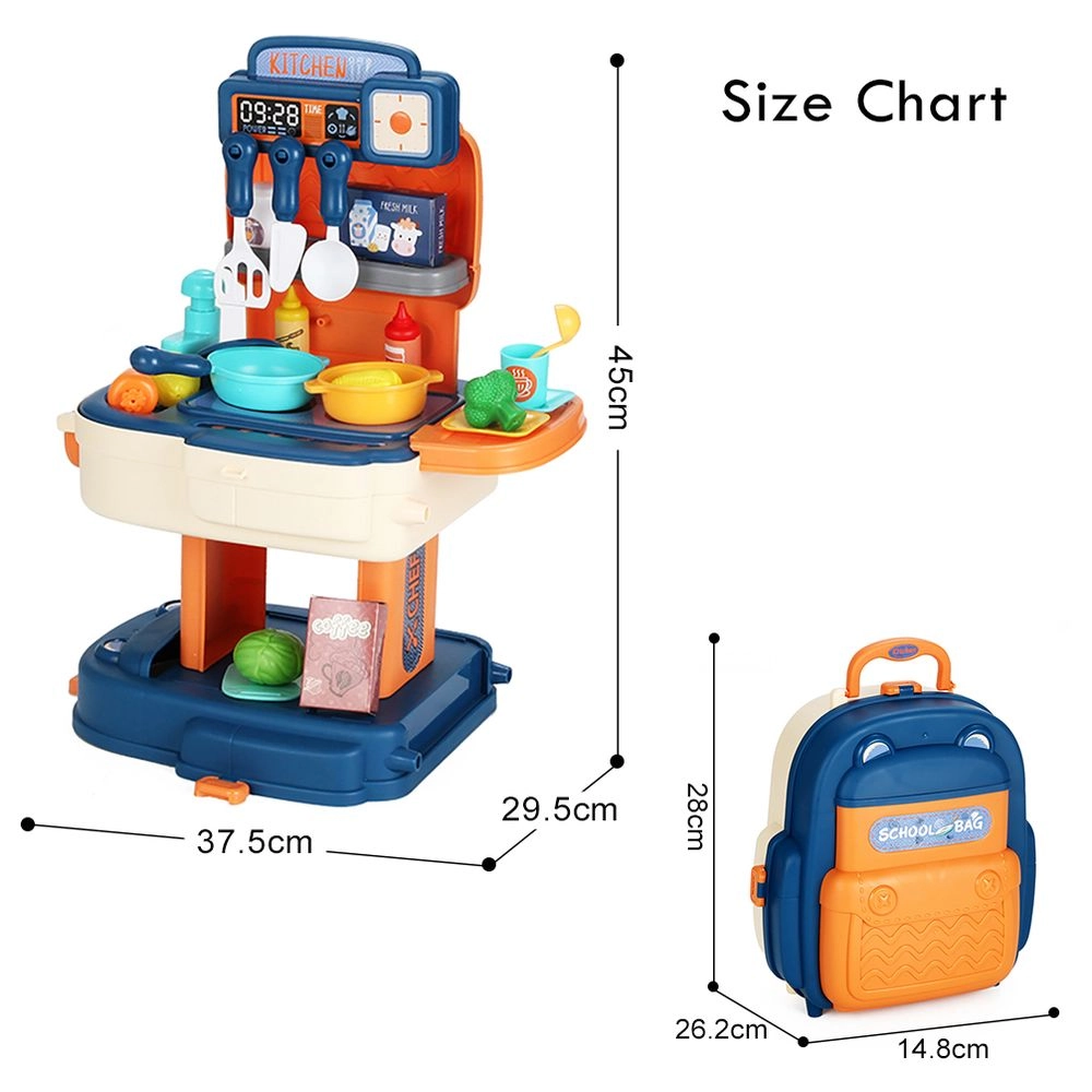 Kitchen School Bag - 34 pcs (SAM-LS_RPSB_KTBU)