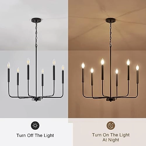 Modern Farmhouse Chandelier - Dimmable