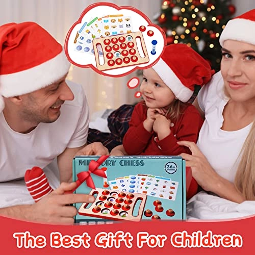 memory chess game - 36 months+ 6 pieces
