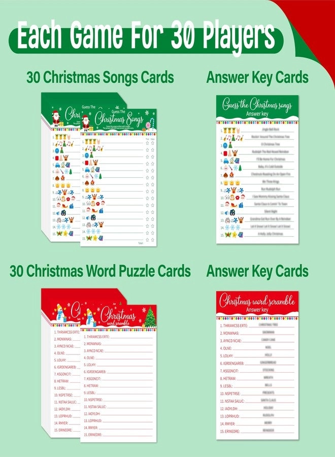 Christmas Party Game - Adults 60 Cards
