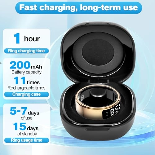 Smart Ring - LED Dispay Screen Heart Rate Sleep Tracker