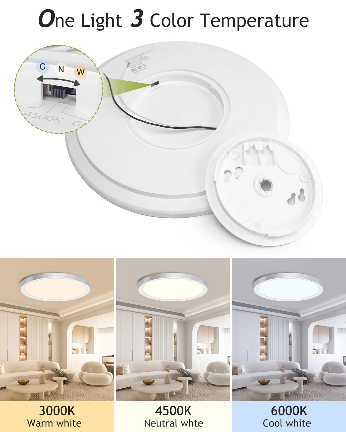 CL02A-2 - 3000K 4500K 6000K Dimmable