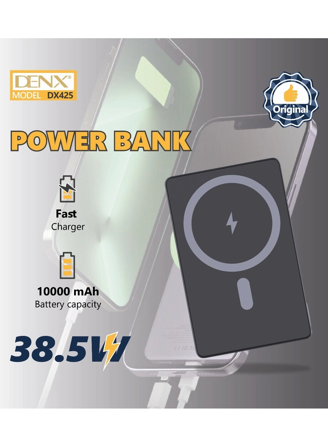 DX425 - 10,000mAh 38.5W fast charging