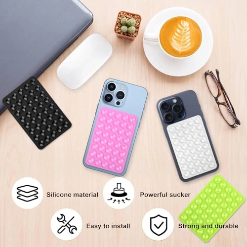 Double Sided Silicone Cup Phone Case Mount