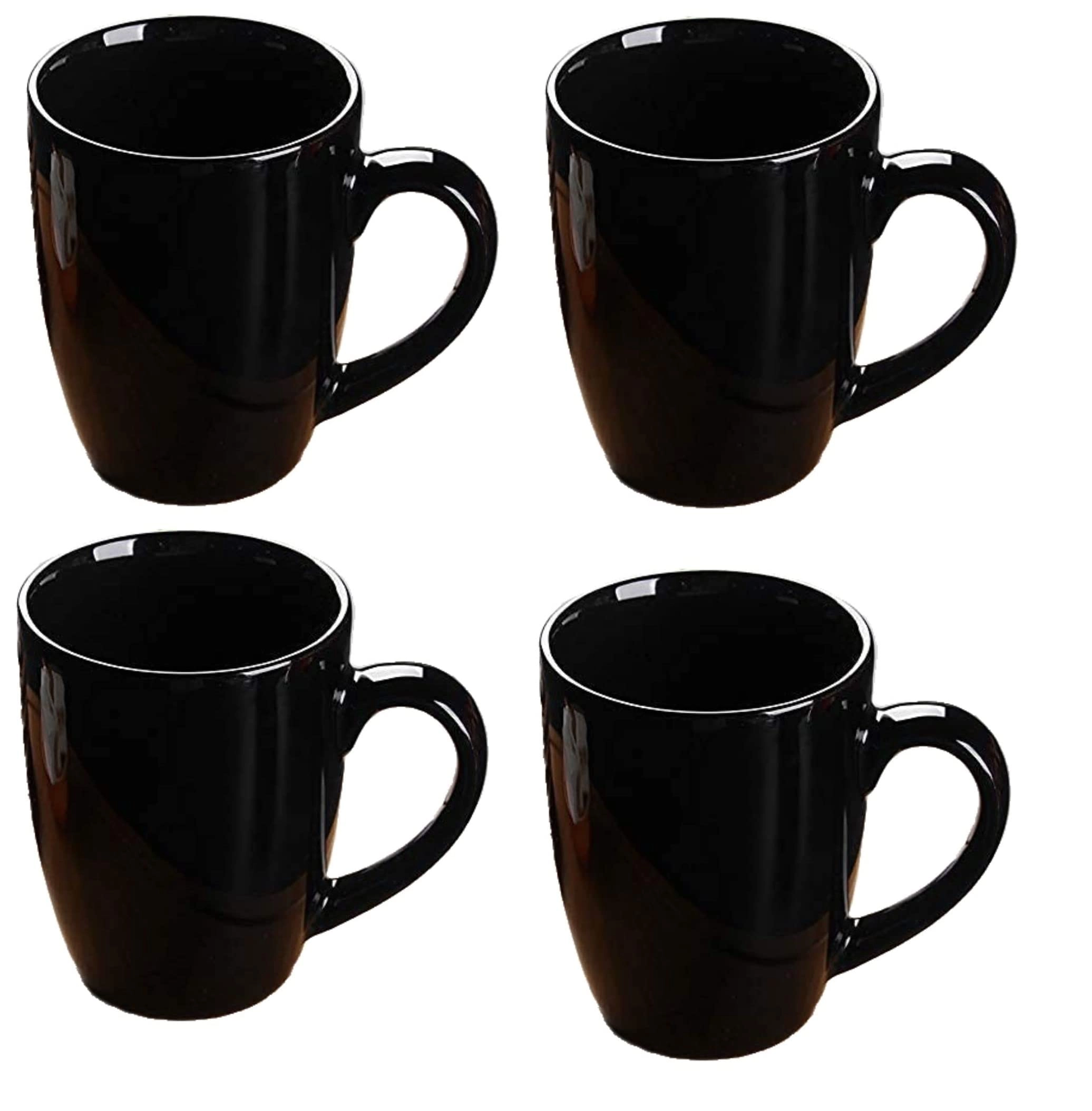 qimacplus Ceramic Mug - 4 pcs - 350 ml