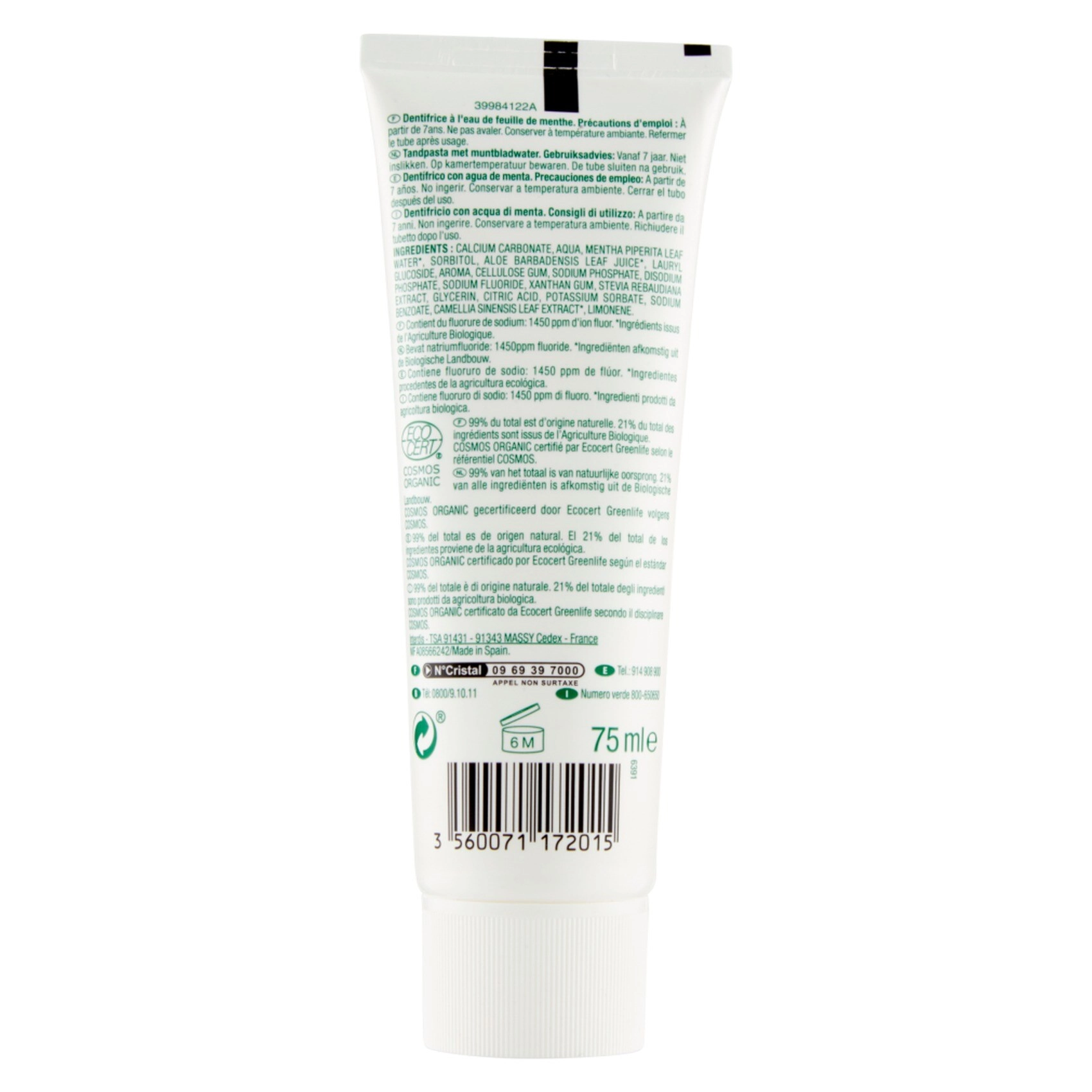 Soft Bio Fresh Mint Toothpaste 75ml