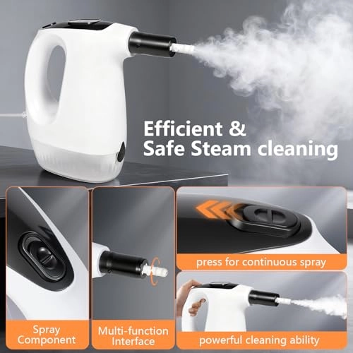 Steam Mop & Detachable Handheld Steam Cleaner - 370ML