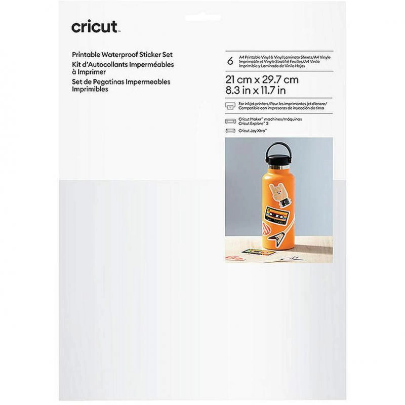 Printable Waterproof Sticker Set - A4 Clear