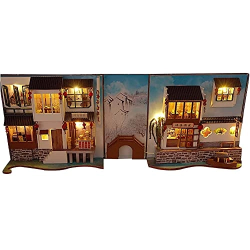 Miniature Wooden Dollhouse Furniture Kit - Creative Room 1:24