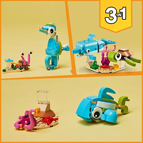 Creator 3in1 Dolphin and Turtle (31128) - Ages 6+