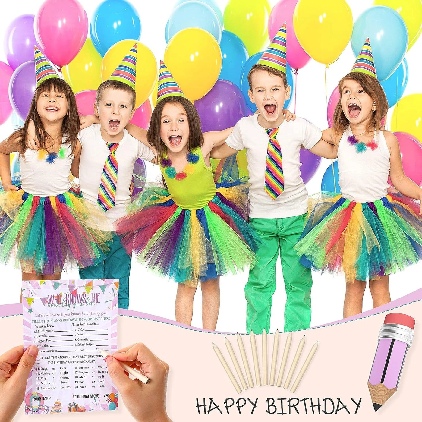 Who Knows The Birthday Girl Best - 50 pieces 20 pieces