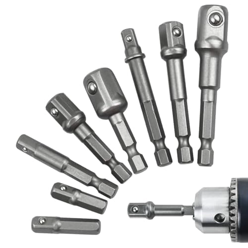 Serplex Drill Bit Adapter Set - 8PCS 1/4" 3/8" 1/2-Inch Hex Shank