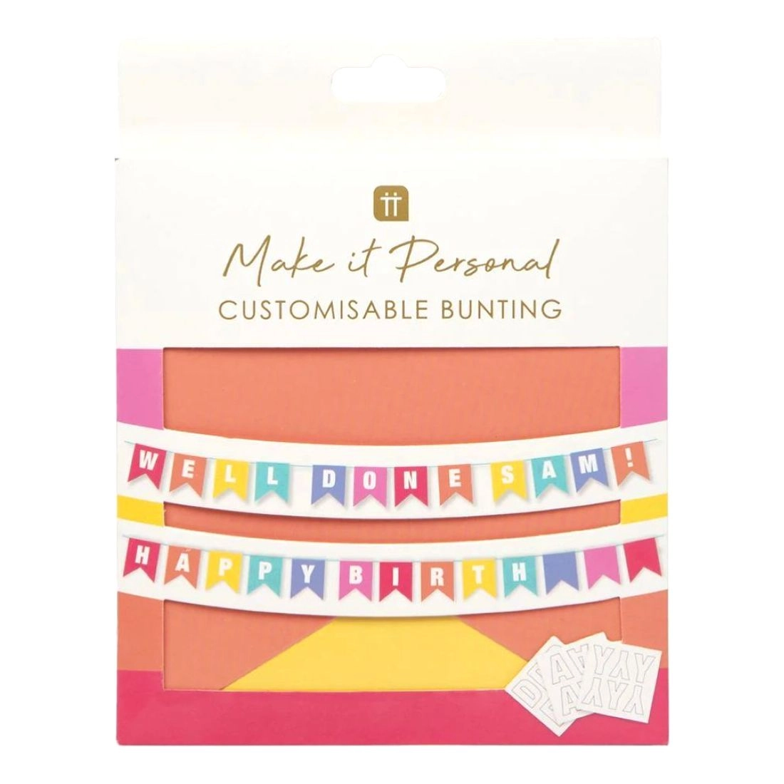 TALKING TABLES Customisable Bunting - 15 pennants Birthday