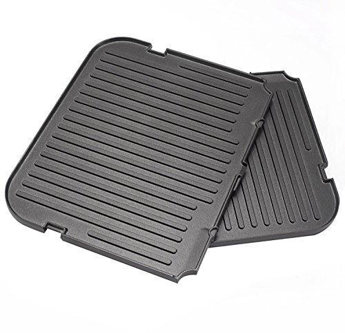 Reversible Grill/Griddle Plate - 200-Square-inch Cooking Surface