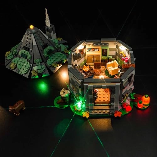 LED Light Set Compatible with Lego 76428 Hagrid's Hat: An Unexpected Visit - USB cable battery compartment 5V