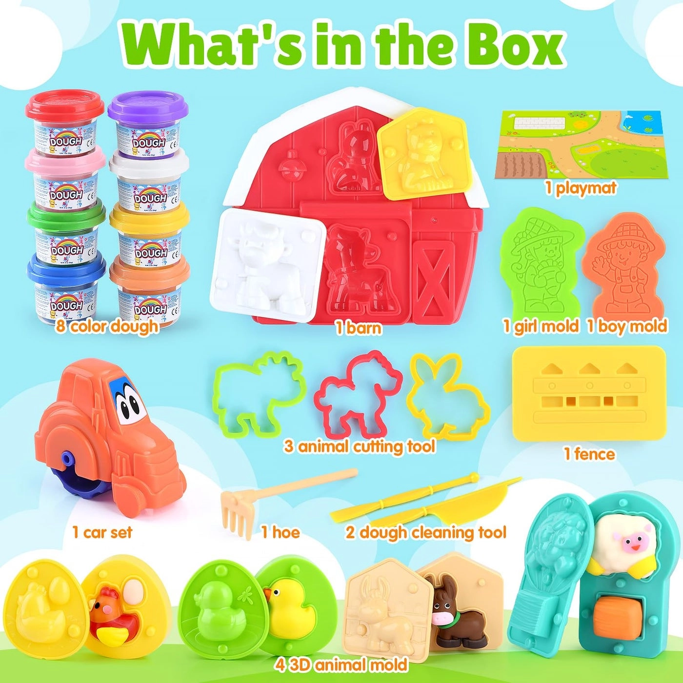 Big Red Barn Farm Playset - 2-4-8