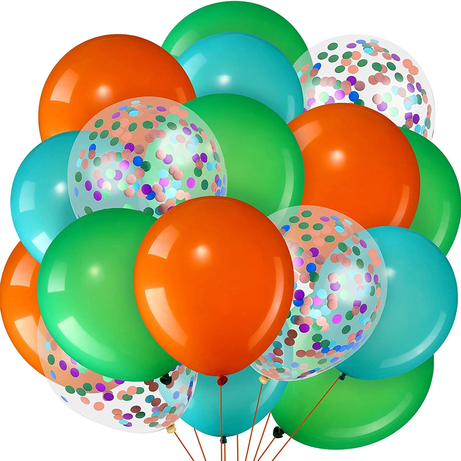 Party Time Trading LLC 24-Pieces Latex Confetti Balloons - Father's Day