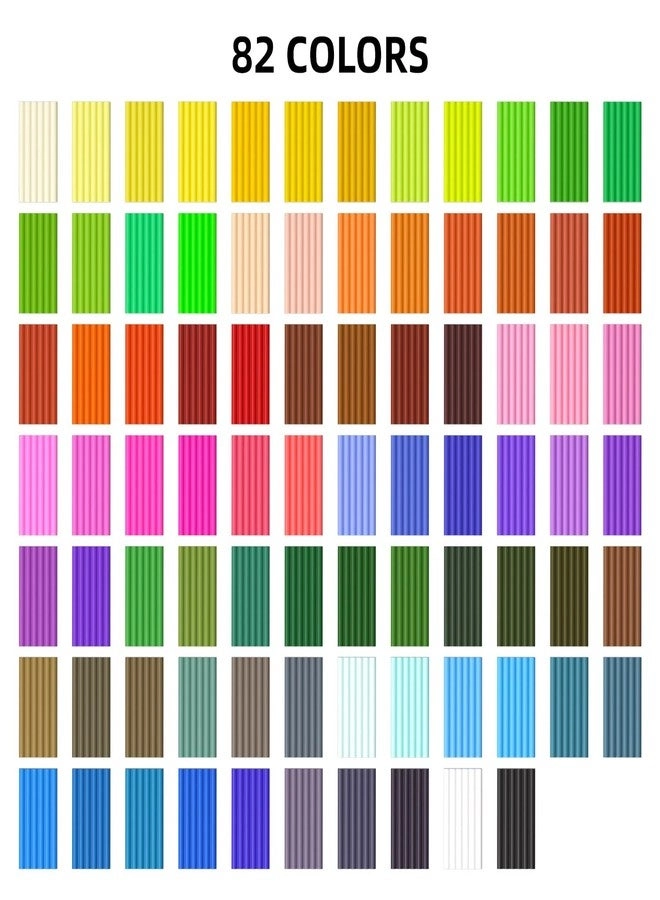 Polymer Clay Kit - 82 Colors Oven Bake