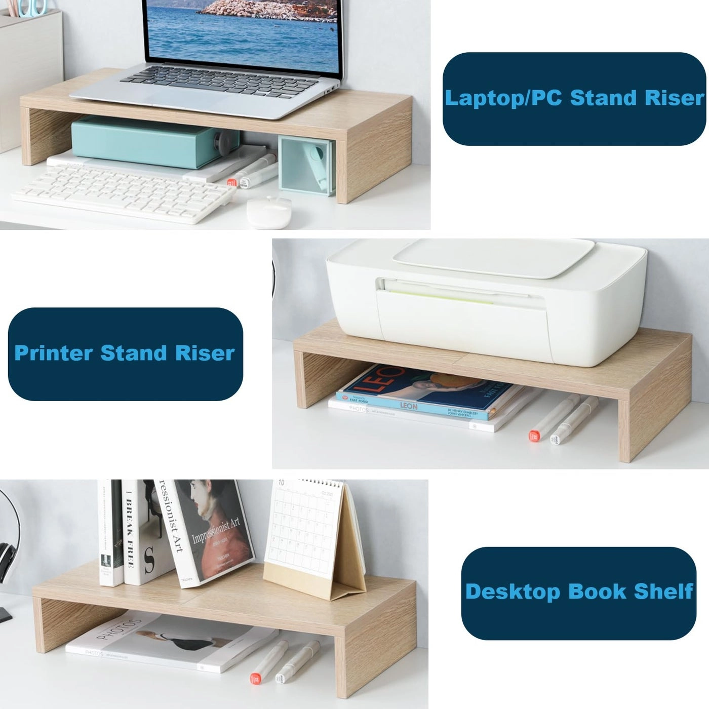 Adjustable Monitor Stand Riser Pack